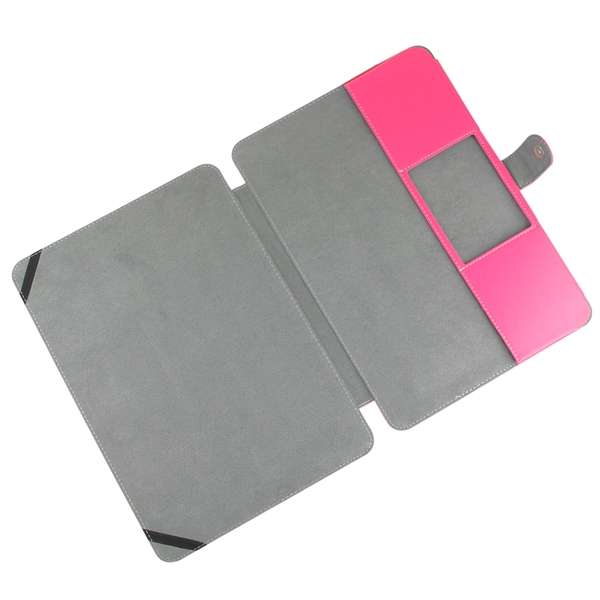 Notebook Leather Case with Snap Fastener for 15.4 inch MacBook Pro Retina(Magenta)