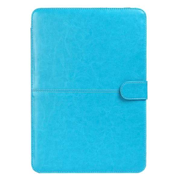 Notebook Leather Case with Snap Fastener for 15.4 inch MacBook Pro Retina(Blue)