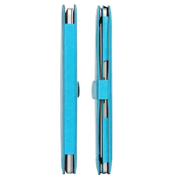 Notebook Leather Case with Snap Fastener for 15.4 inch MacBook Pro Retina(Blue)