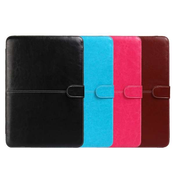 Notebook Leather Case with Snap Fastener for 15.4 inch MacBook Pro Retina(Blue)