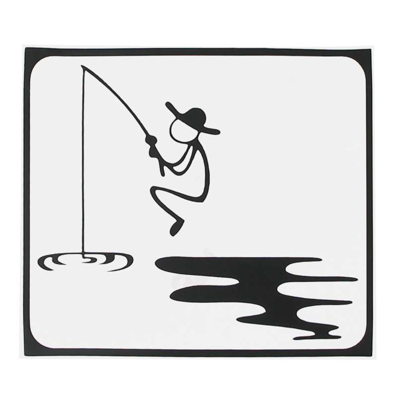 Hat-Prince Fishing Pattern Removable Decorative Skin Sticker for MacBook Air / Pro / Pro with Reti