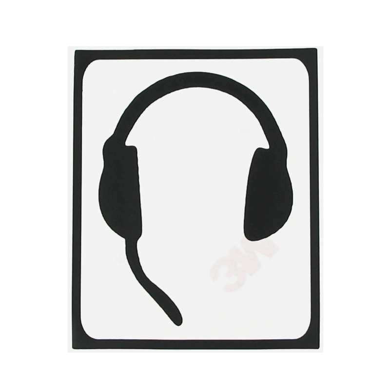Hat-Prince Earphones Pattern Removable Decorative Skin Sticker for MacBook Air / Pro / Pro with Re