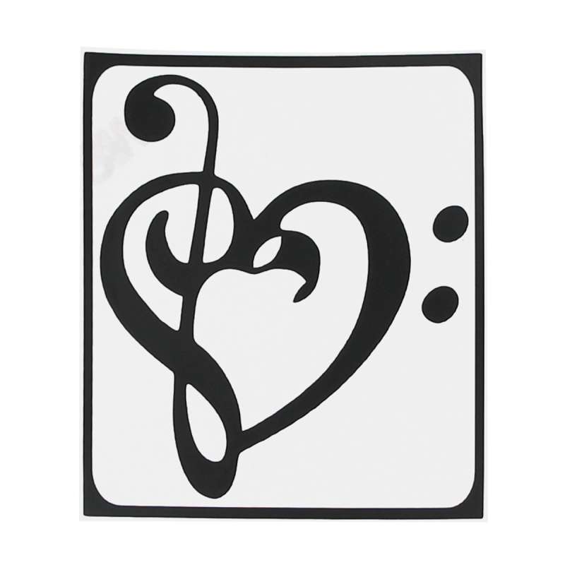 Hat-Prince Music Symbol Heart Pattern Removable Decorative Skin Sticker for MacBook Air / Pro / Pr