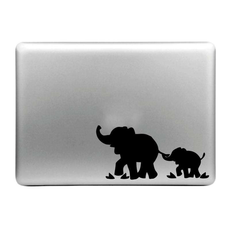 Hat-Prince Elephants Pattern Removable Decorative Skin Sticker for MacBook Air / Pro / Pro with Re