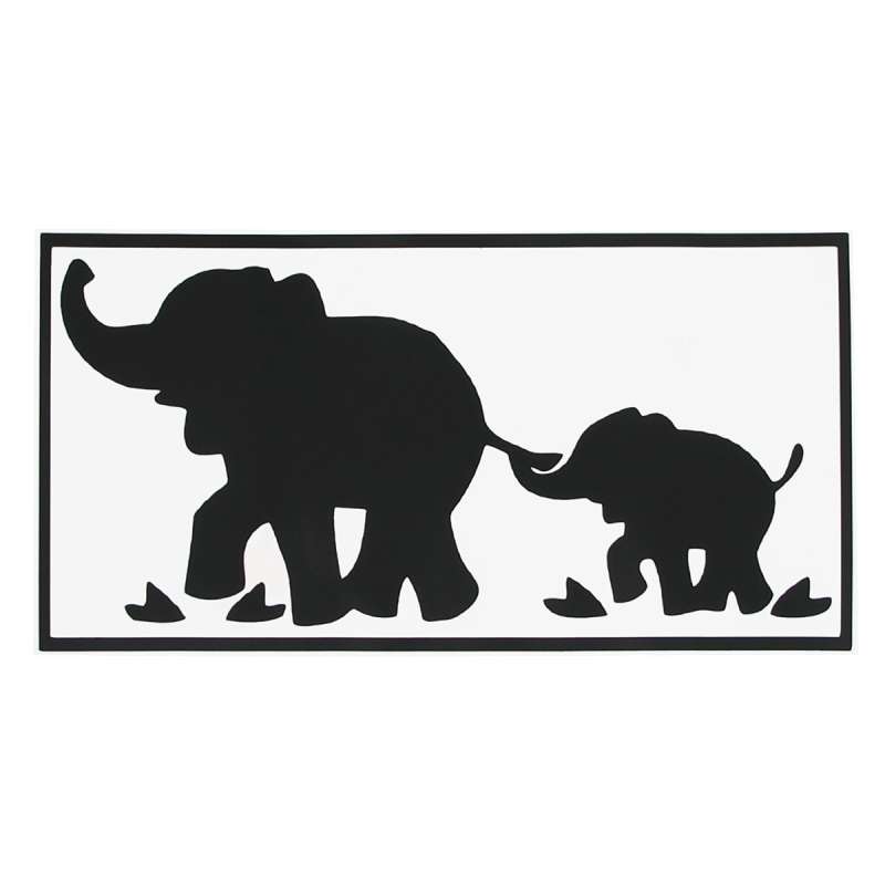Hat-Prince Elephants Pattern Removable Decorative Skin Sticker for MacBook Air / Pro / Pro with Re