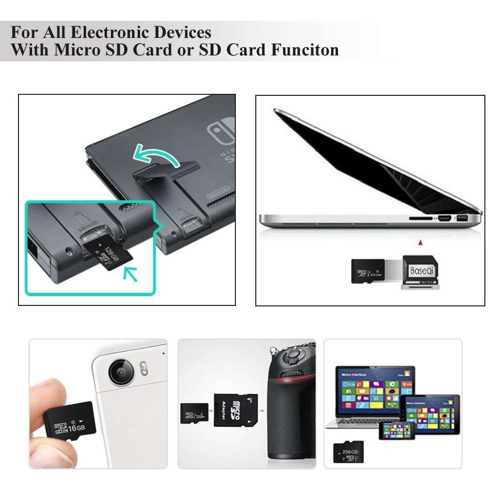 256GB High Speed Class 10 Micro SD(TF) Memory Card from Taiwan, Write: 8m ... (100% Real Capacity)