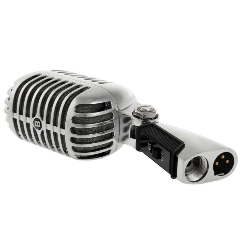 Professional Wired Classical Dynamic Microphone, Length: 18cm (Silver)