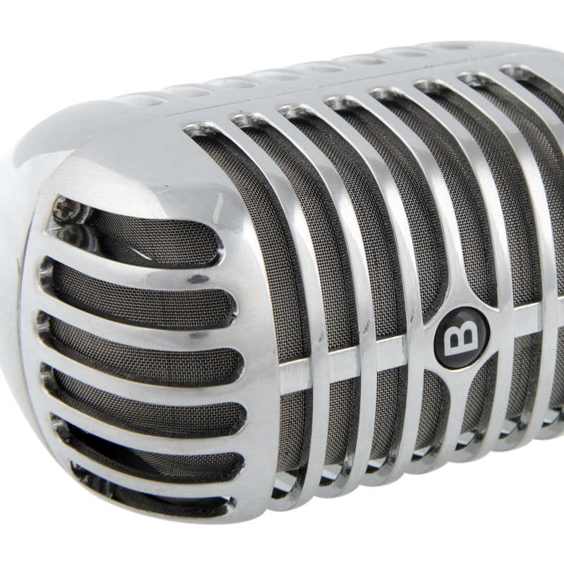 Professional Wired Classical Dynamic Microphone, Length: 18cm (Silver)