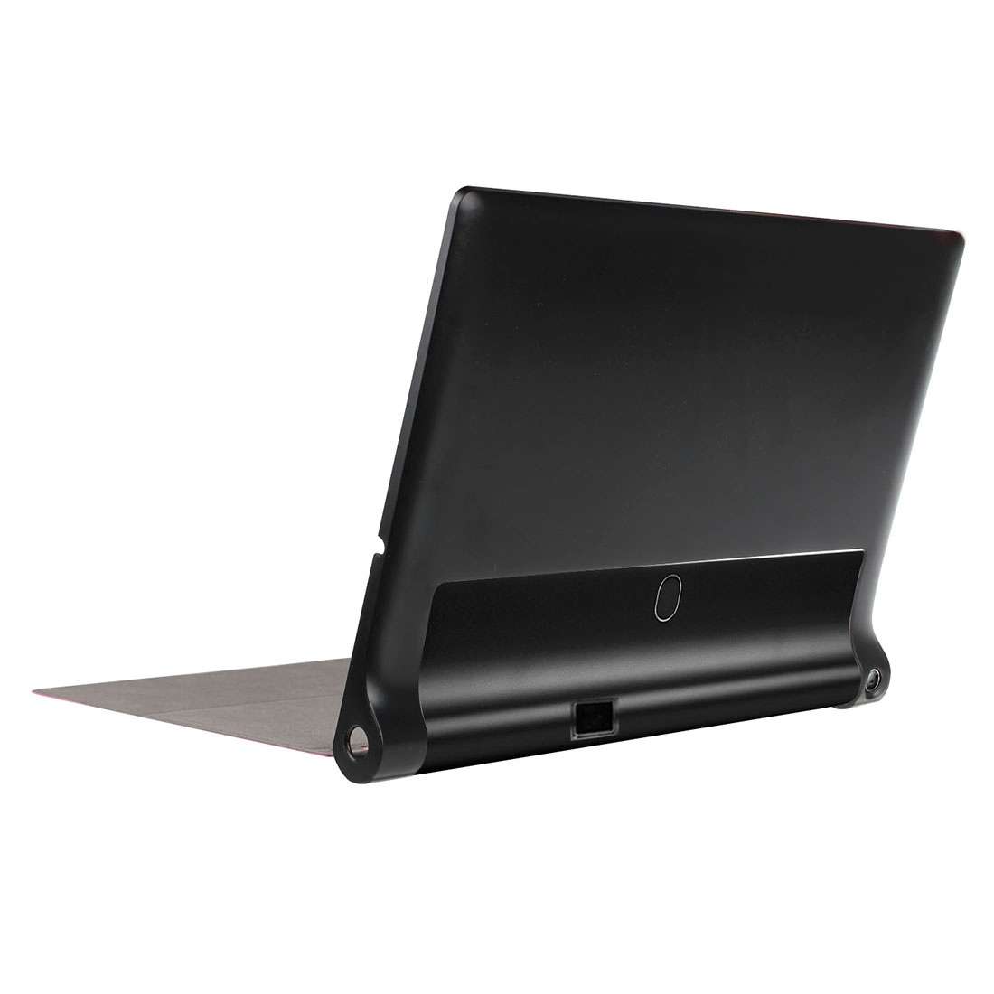 Custer Texture Horizontal Flip Solid Color Leather Case with Three-folding Holder for ... (Black)