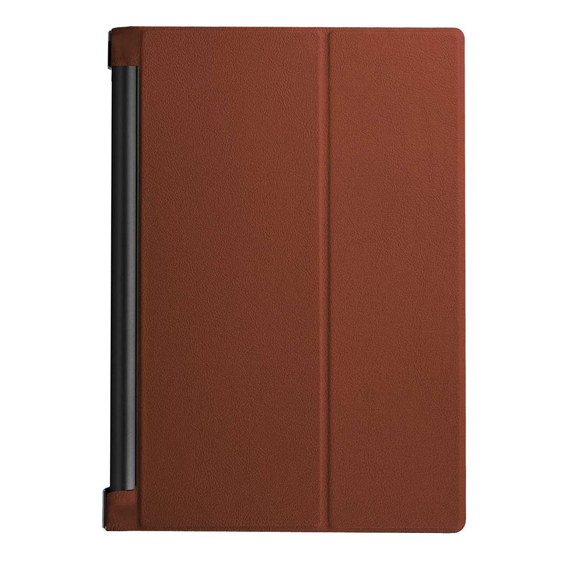 Custer Texture Horizontal Flip Solid Color Leather Case with Three-folding Holder for ... (Coffee)