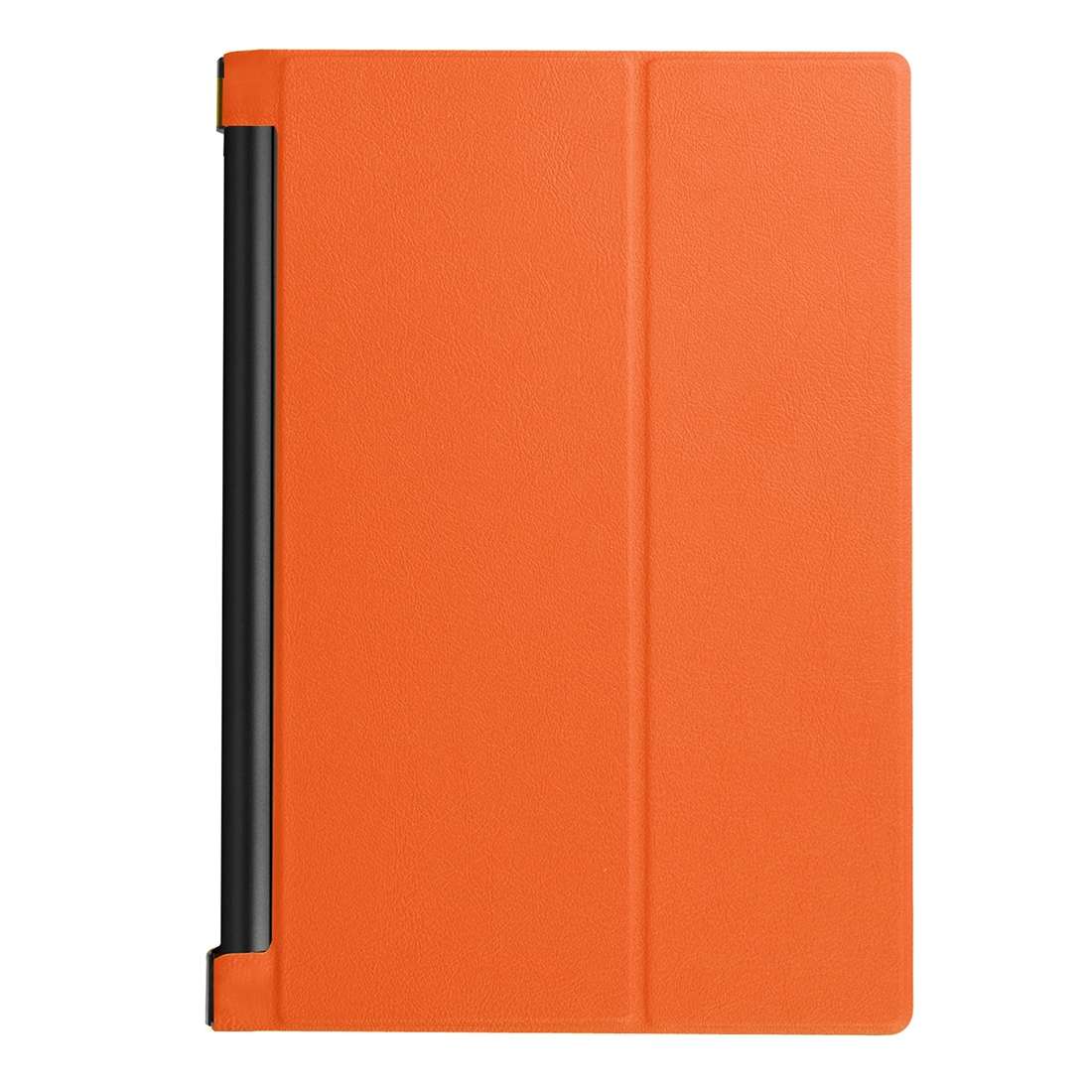 Custer Texture Horizontal Flip Solid Color Leather Case with Three-folding Holder for ... (Orange)