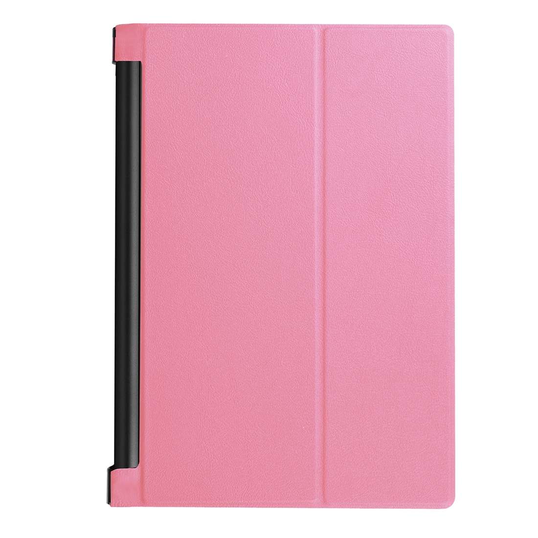 Custer Texture Horizontal Flip Solid Color Leather Case with Three-folding Holder for L ... (Pink)