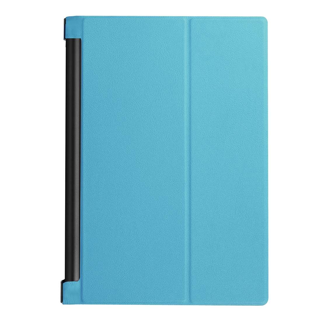 Custer Texture Horizontal Flip Solid Color Leather Case with Three-folding Holder for L ... (Blue)