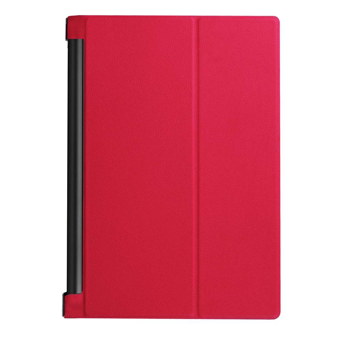 Custer Texture Horizontal Flip Solid Color Leather Case with Three-folding Holder for Le ... (Red)