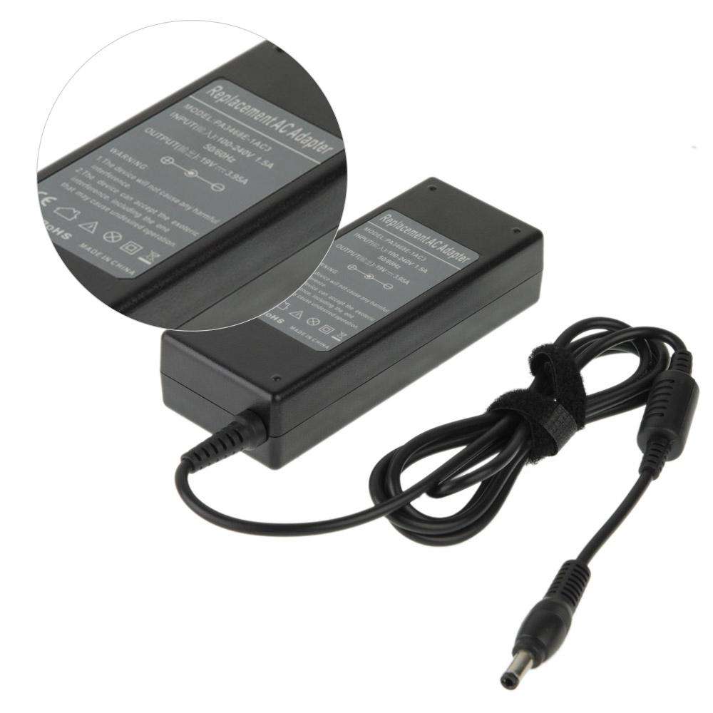AC 19V 3.95A Power Adapter for Toshiba Laptop, Output Tips: 5.5 x 2.5mm(Black)