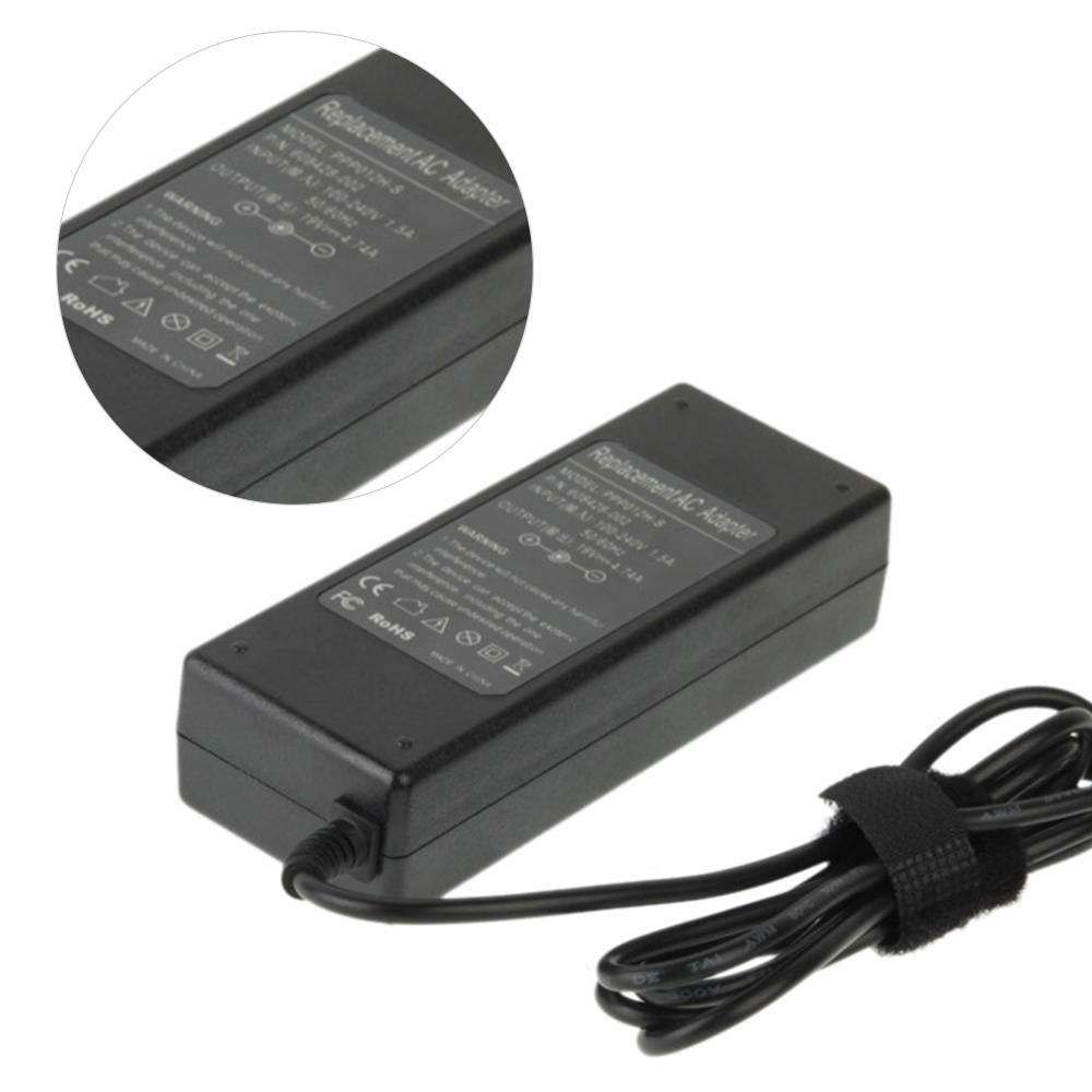 AC 19V 4.74A Power Adapter for HP Laptop, Output Tips: 7.4mm x 5.0mm(Black)