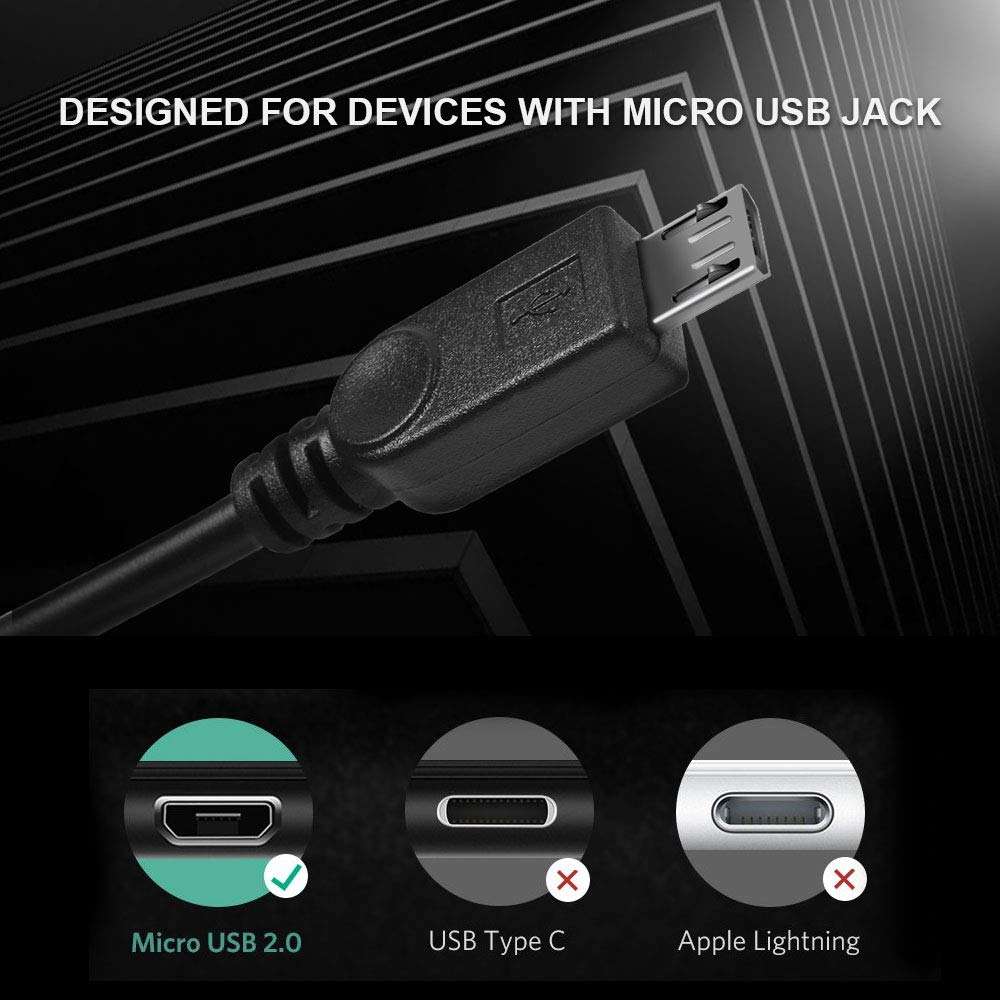 USB 2.0 Female to 2 Micro USB Male Cable, Length: About 30cm