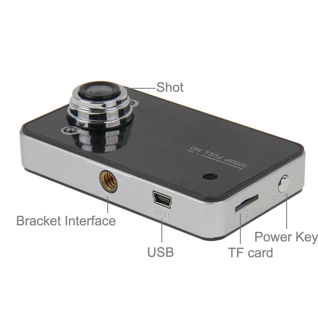G200 720P VGA 2.4 inch LCD Screen Display Car DVR Recorder, 100 Degrees Wide Angle Viewing, Support