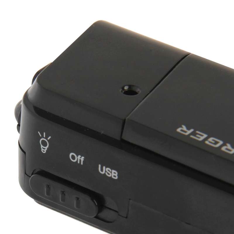 AA Batteries Emergency USB Charger with Flashlight(Black)
