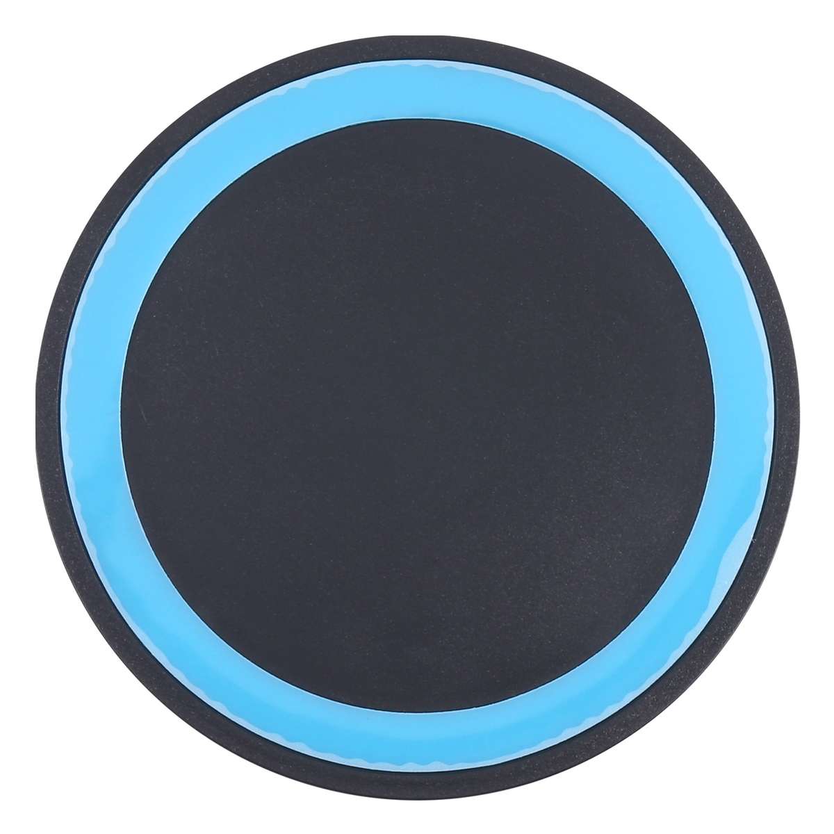 Universal QI Standard Round Wireless Charging Pad (Black + Blue)
