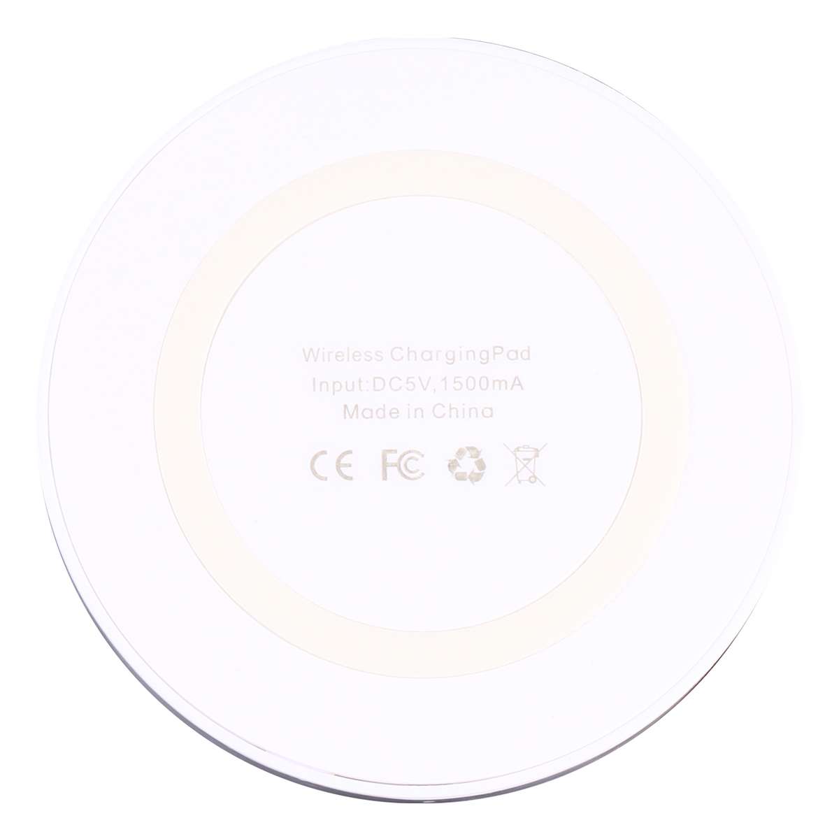 5W Universal QI Standard Round Wireless Charging Pad(White)