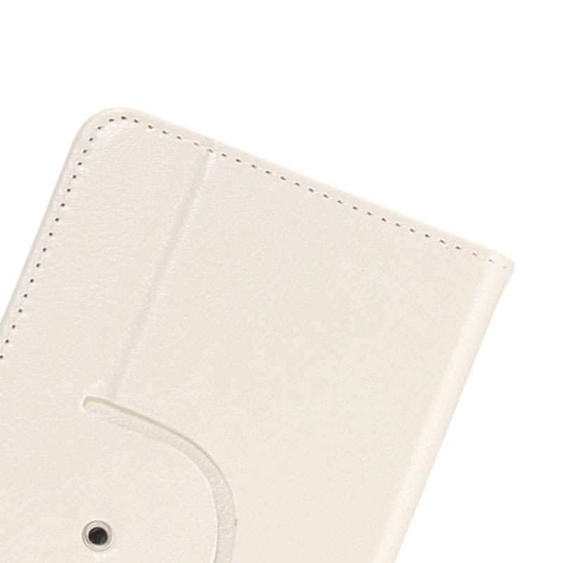 5.5-6.3 Inch Universal Crazy Horse Texture 360 Degree Rotating Carry Case with Holder ... (White)
