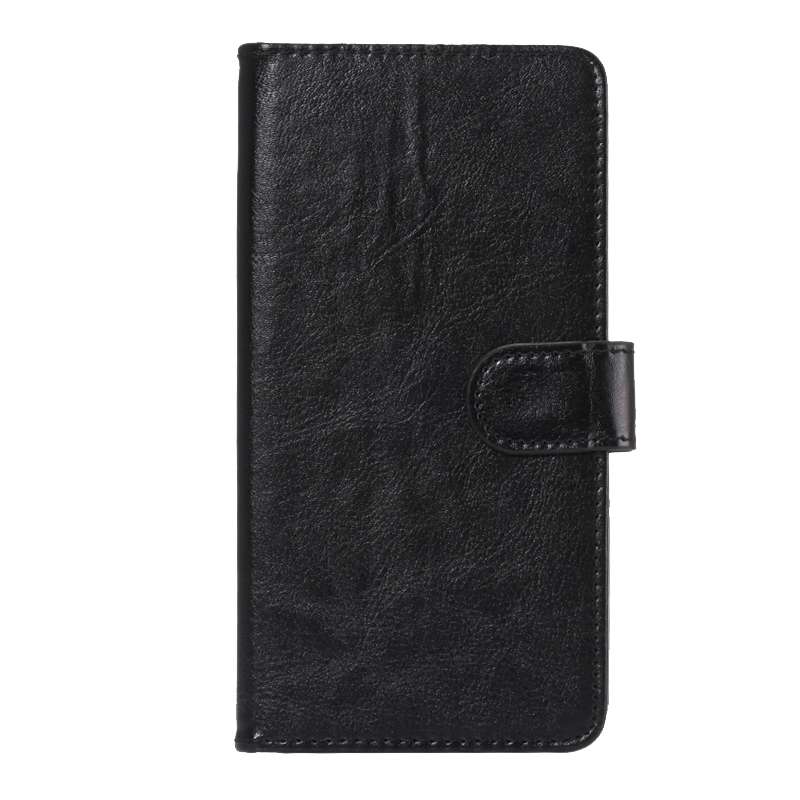 5.3-5.5 Inch Universal Crazy Horse Texture 360 Degree Rotating Carry Case with Holder ... (Black)