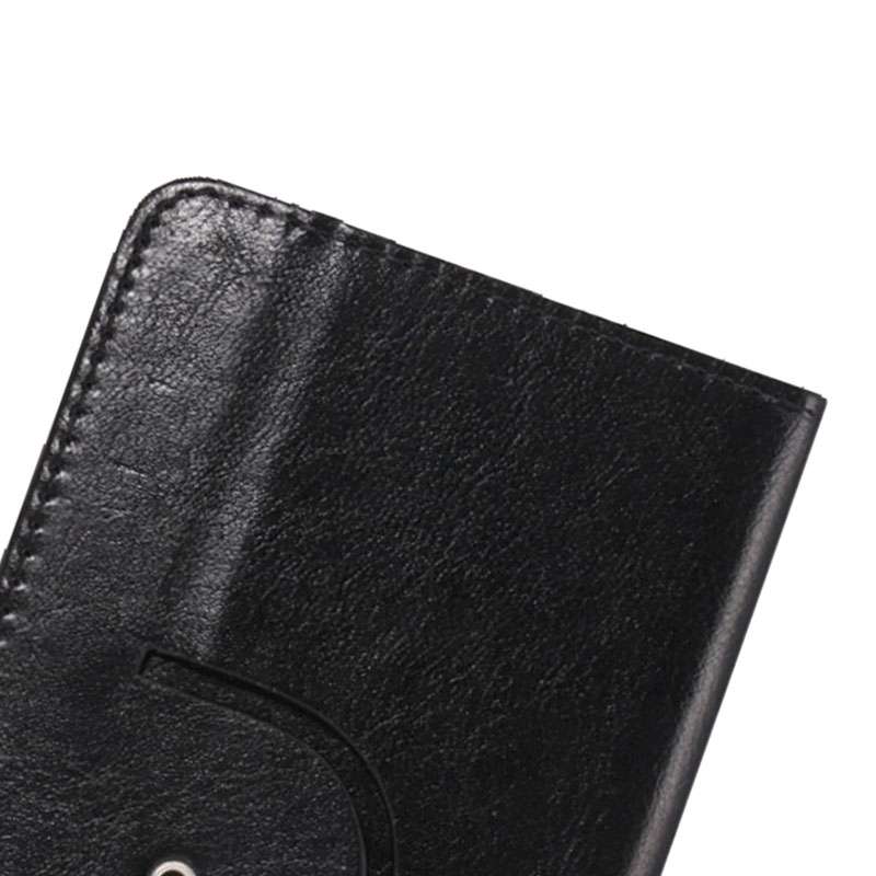 5.3-5.5 Inch Universal Crazy Horse Texture 360 Degree Rotating Carry Case with Holder ... (Black)