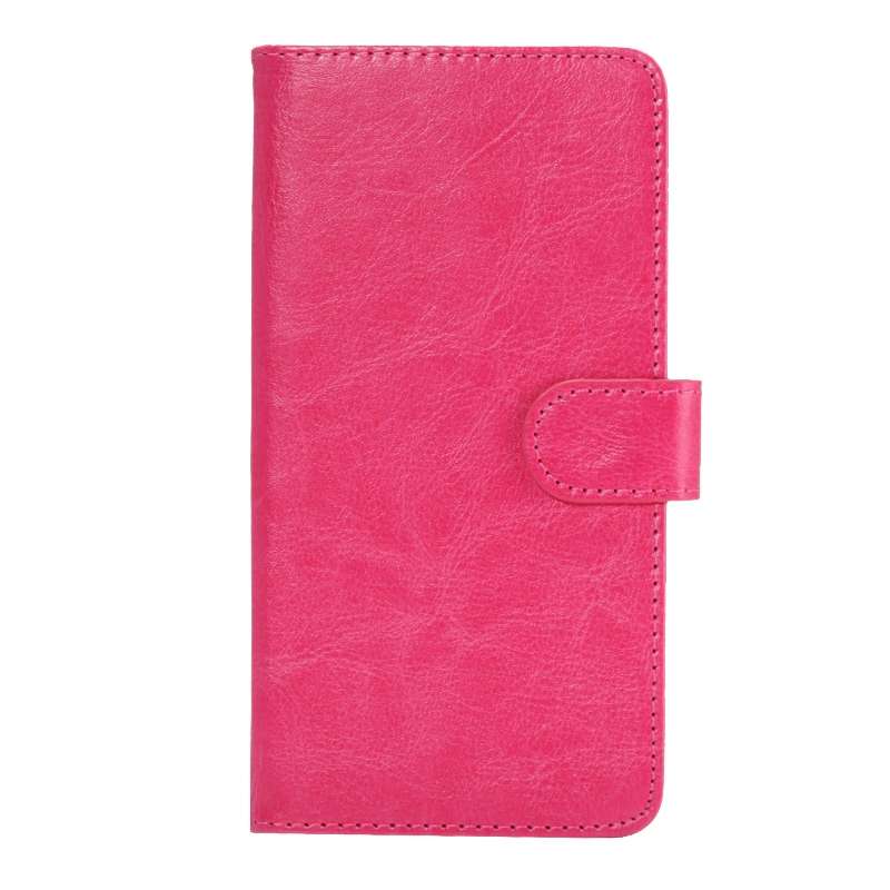 5.3-5.5 Inch Universal Crazy Horse Texture 360 Degree Rotating Carry Case with Holde ... (Magenta)