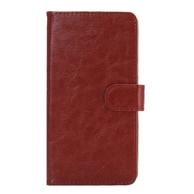 5.3-5.5 Inch Universal Crazy Horse Texture 360 Degree Rotating Carry Case with Holder ... (Brown)