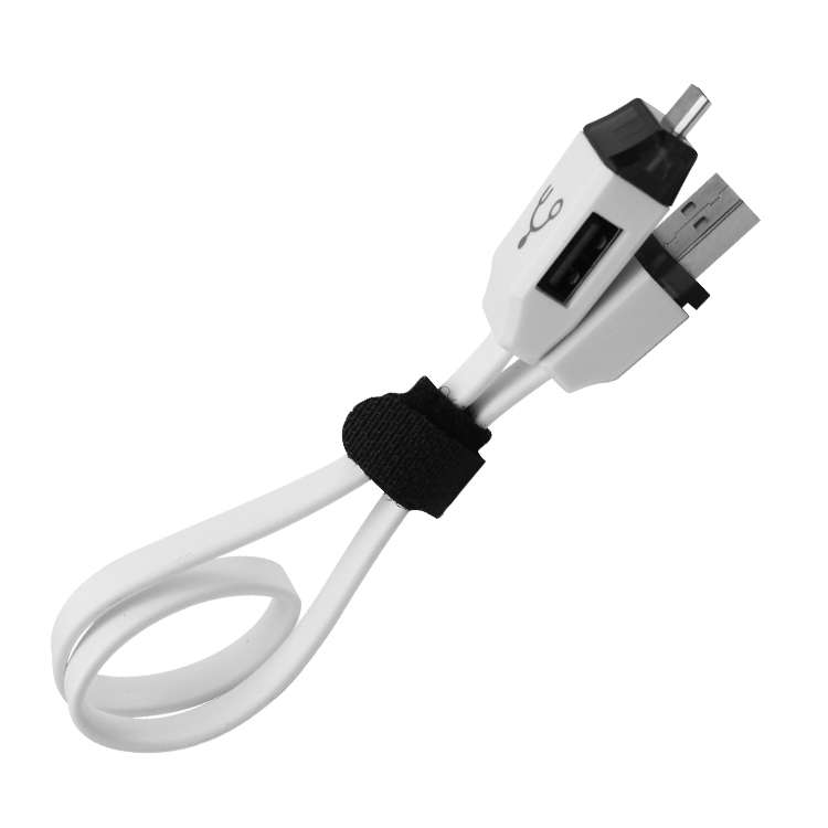 OTG-Y-01 USB 2.0 Male to Micro USB Male + USB Female OTG Charging Data Cable for Andro ... (White)