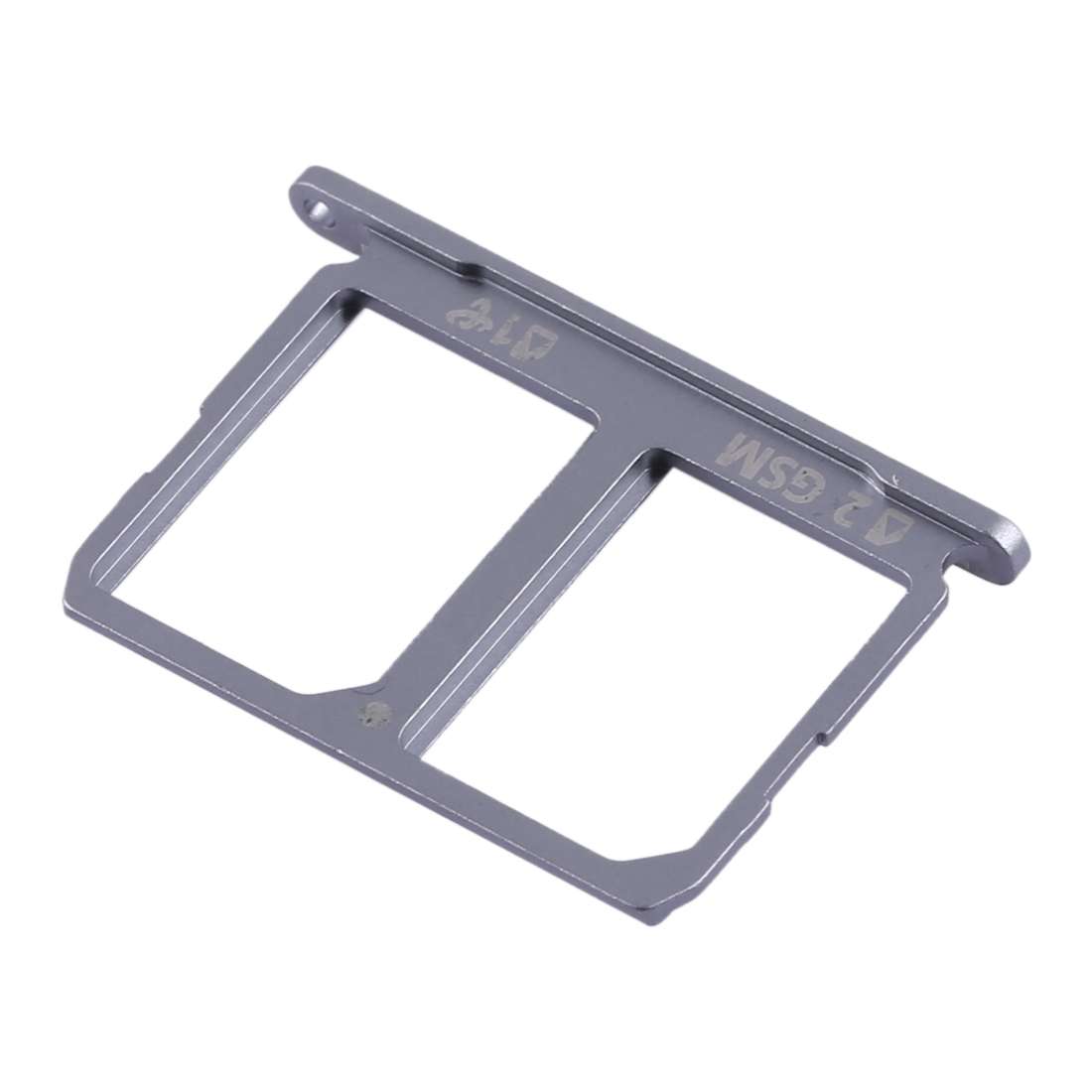 For Galaxy S6 2 SIM Card Tray (Silver)