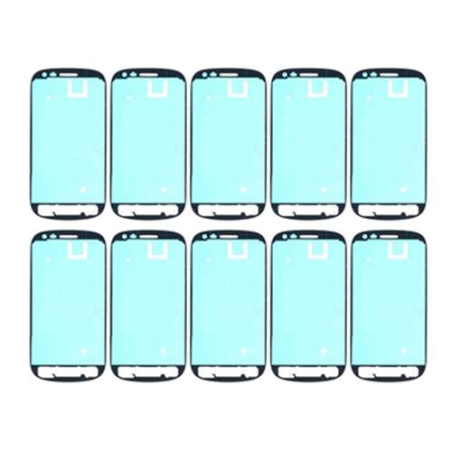 For Galaxy SIII mini / i8190 10pcs Front Housing Panel Adhesive Sticker