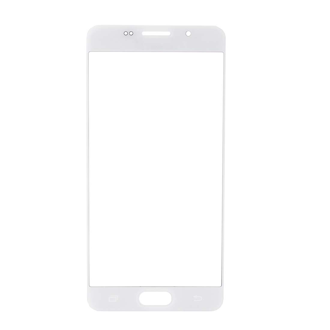 For Galaxy A7 (2016) / A710 Front Screen Outer Glass Lens (Black)