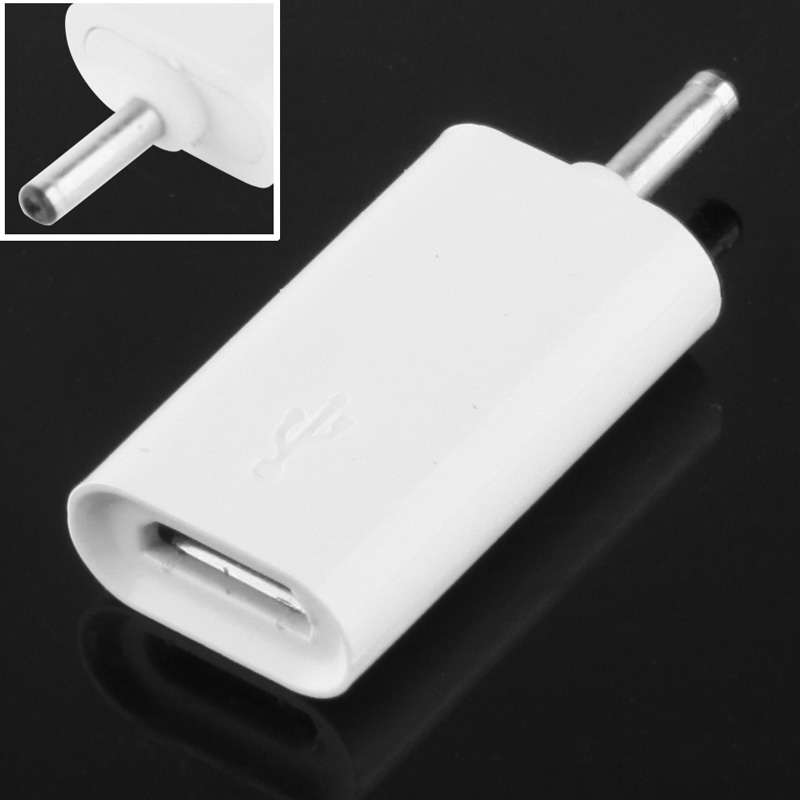 Micro USB to Nokia 2.0mm Charger Adapter
