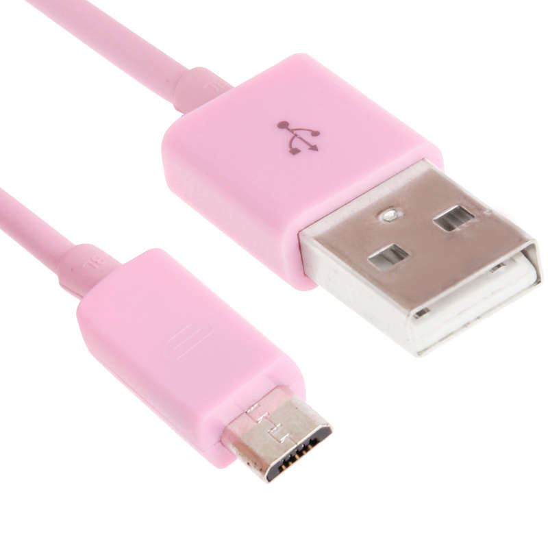 20 PCS 1m Micro USB Port USB Data Cable(Pink)