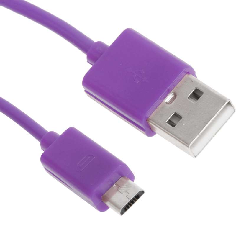 20 PCS 1m Micro USB Port USB Data Cable(Purple)