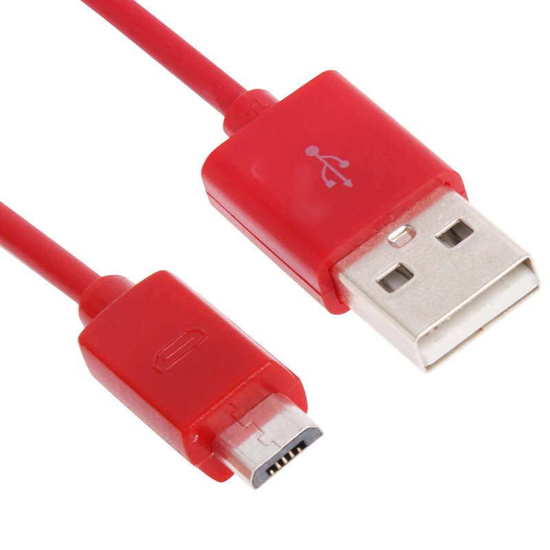 20 PCS 1m Micro USB Port USB Data Cable(Red)
