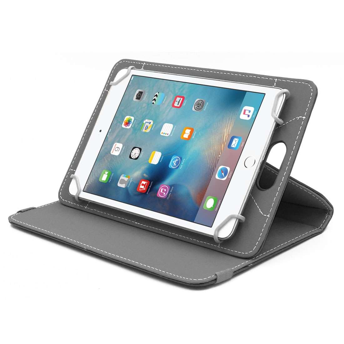 ENKAY 9 inch Tablets Leather Case Crazy Horse Texture 360 Degrees Rotation Protective ... (Black)