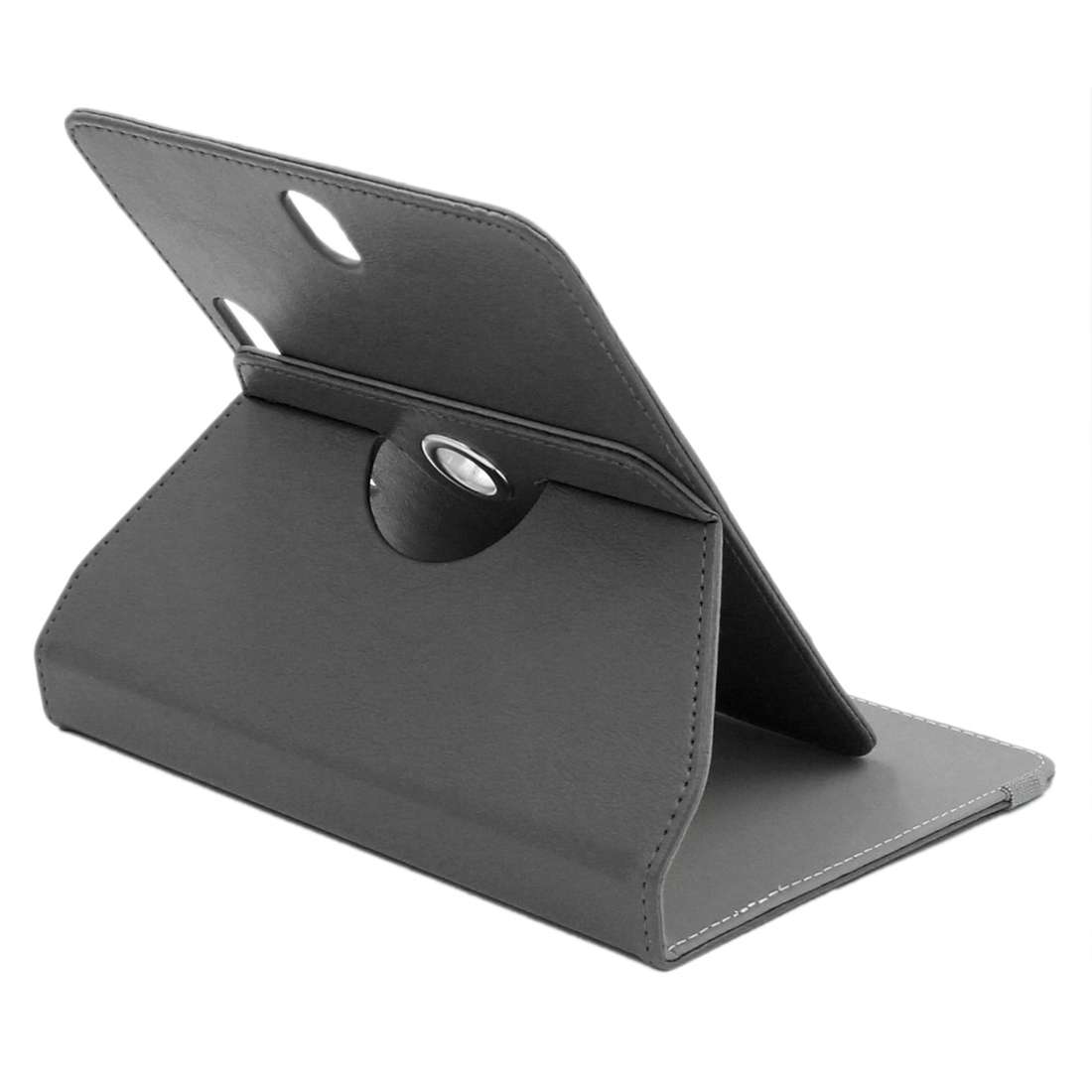 ENKAY 9 inch Tablets Leather Case Crazy Horse Texture 360 Degrees Rotation Protective ... (Black)