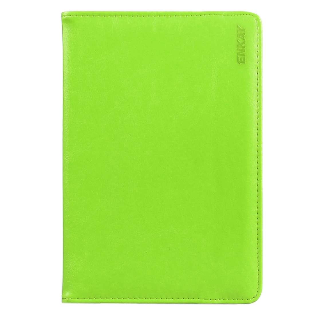 ENKAY 9 inch Tablets Leather Case Crazy Horse Texture 360 Degrees Rotation Protective ... (Green)
