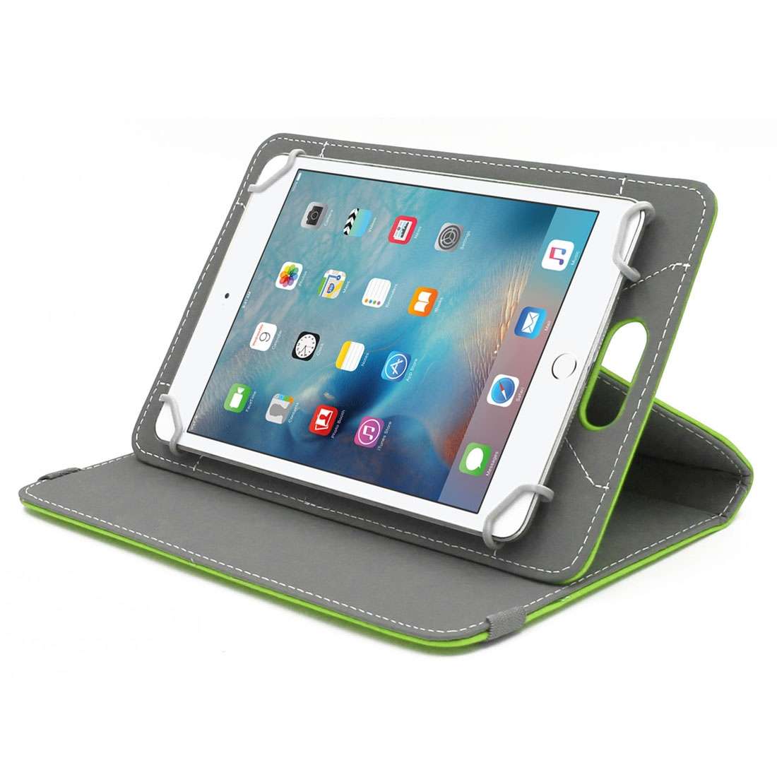 ENKAY 9 inch Tablets Leather Case Crazy Horse Texture 360 Degrees Rotation Protective ... (Green)