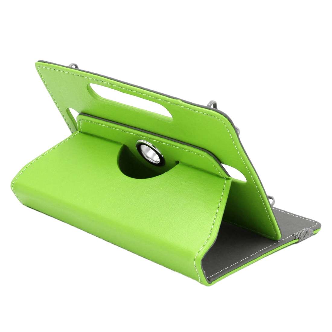 ENKAY 9 inch Tablets Leather Case Crazy Horse Texture 360 Degrees Rotation Protective ... (Green)