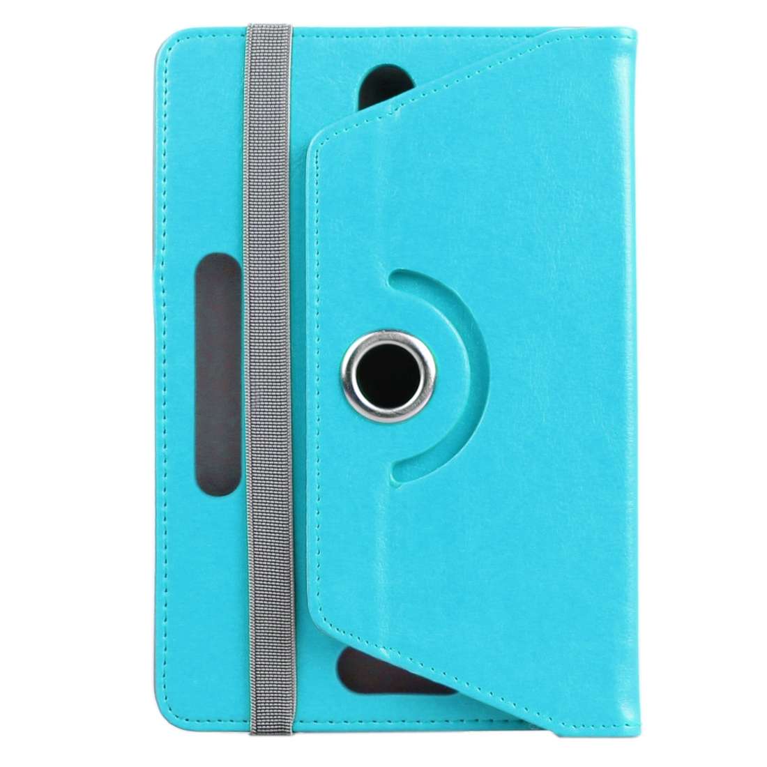 ENKAY 9 inch Tablets Leather Case Crazy Horse Texture 360 Degrees Rotation Protective C ... (Blue)