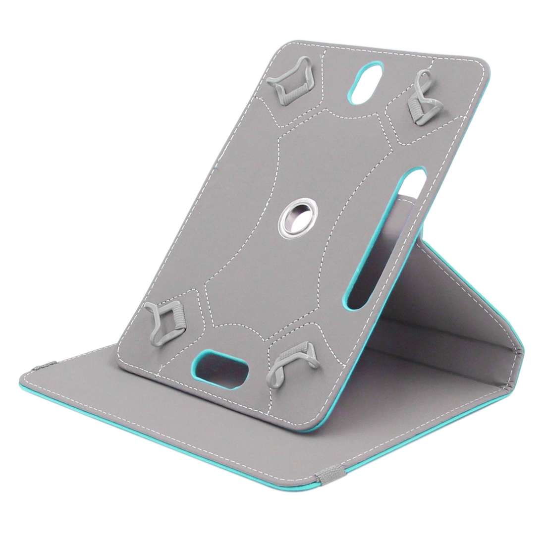 ENKAY 9 inch Tablets Leather Case Crazy Horse Texture 360 Degrees Rotation Protective C ... (Blue)
