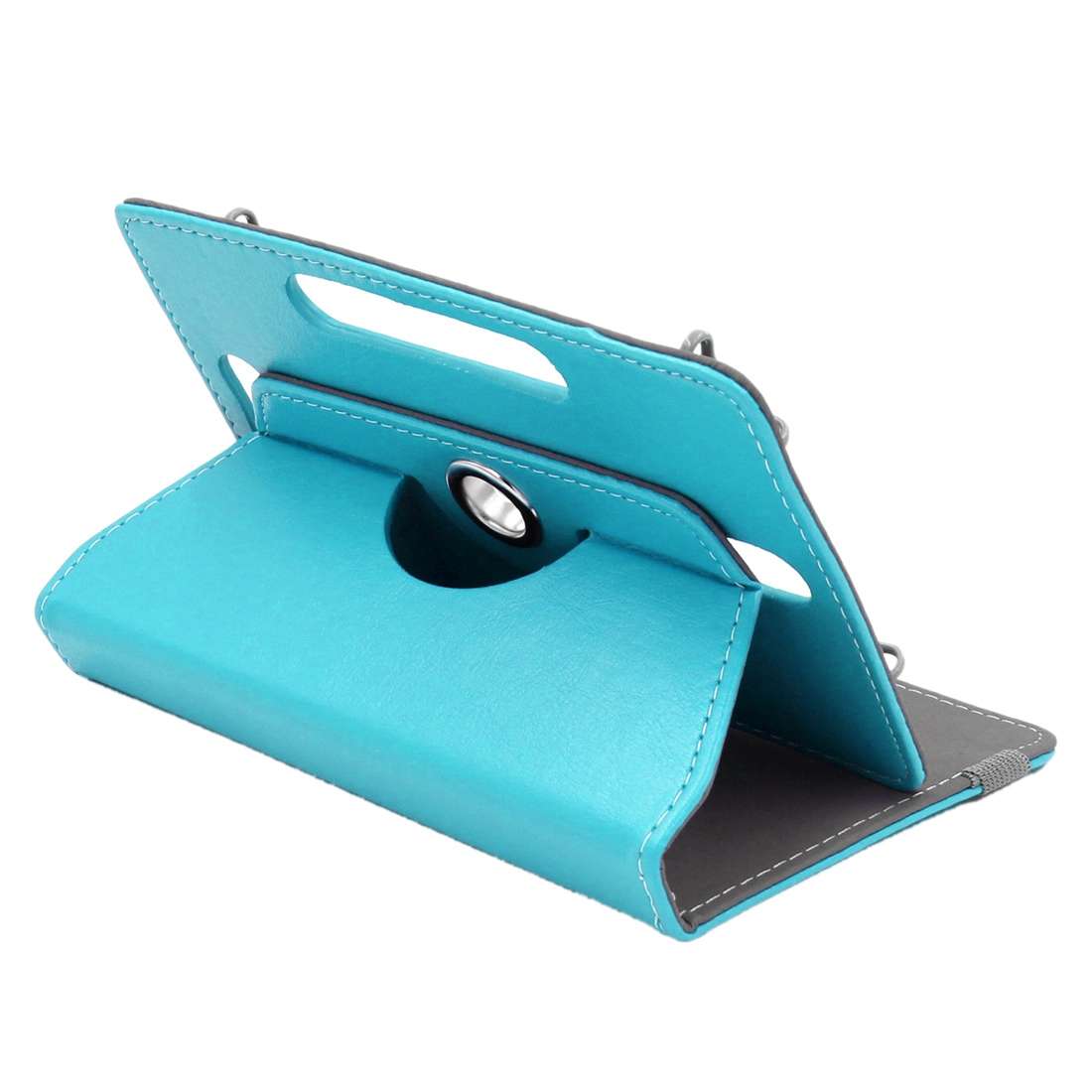 ENKAY 9 inch Tablets Leather Case Crazy Horse Texture 360 Degrees Rotation Protective C ... (Blue)