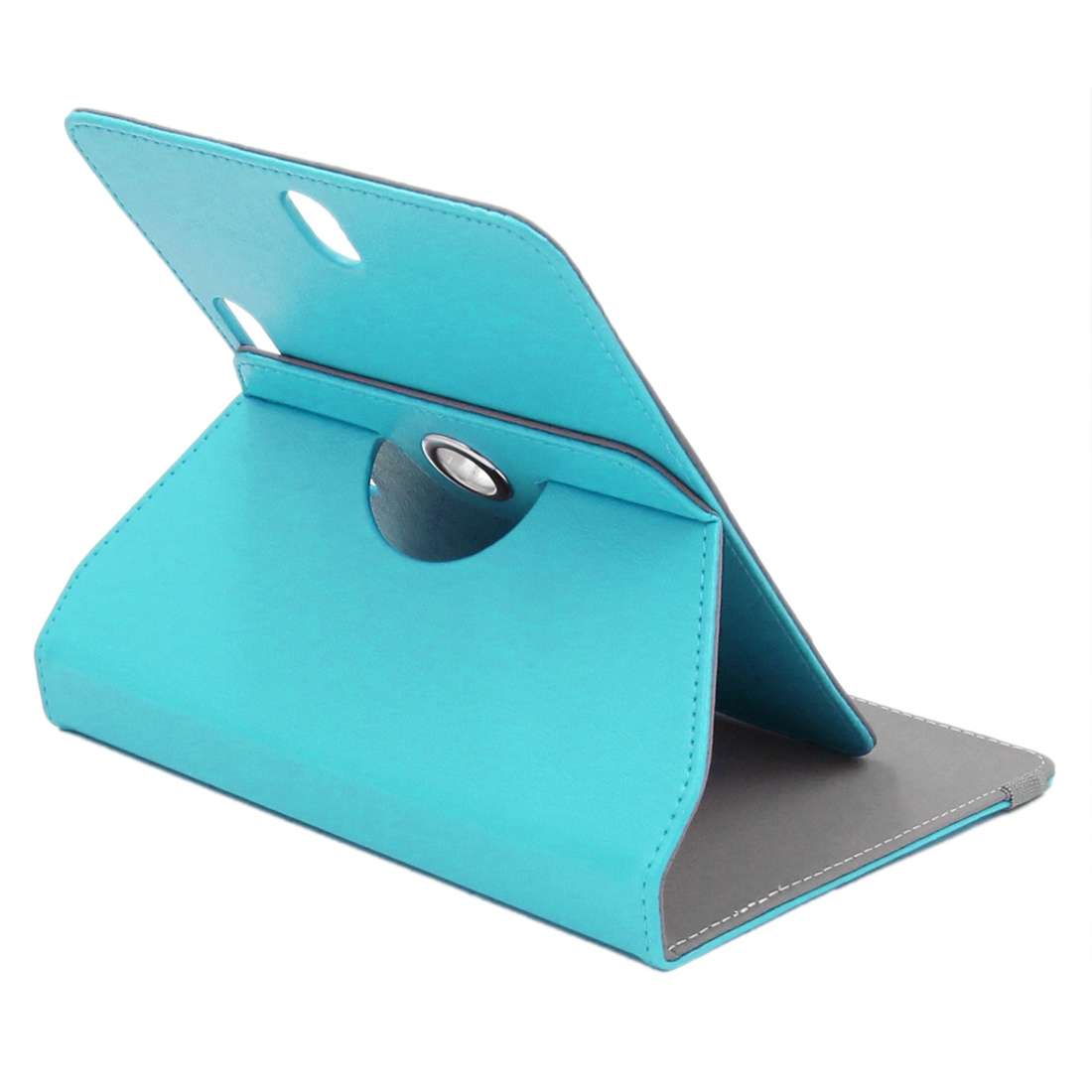 ENKAY 9 inch Tablets Leather Case Crazy Horse Texture 360 Degrees Rotation Protective C ... (Blue)
