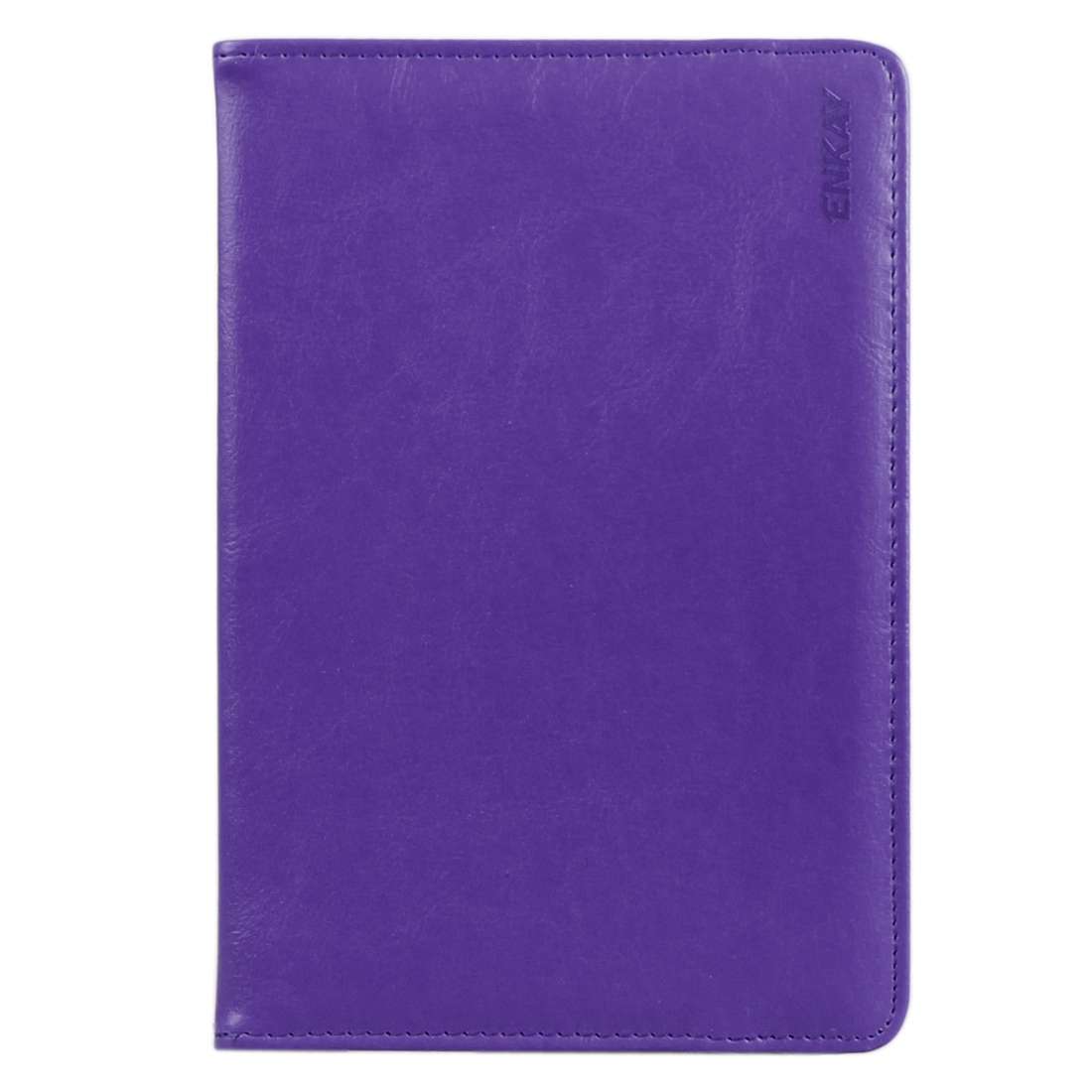 ENKAY 9 inch Tablets Leather Case Crazy Horse Texture 360 Degrees Rotation Protective ... (Purple)