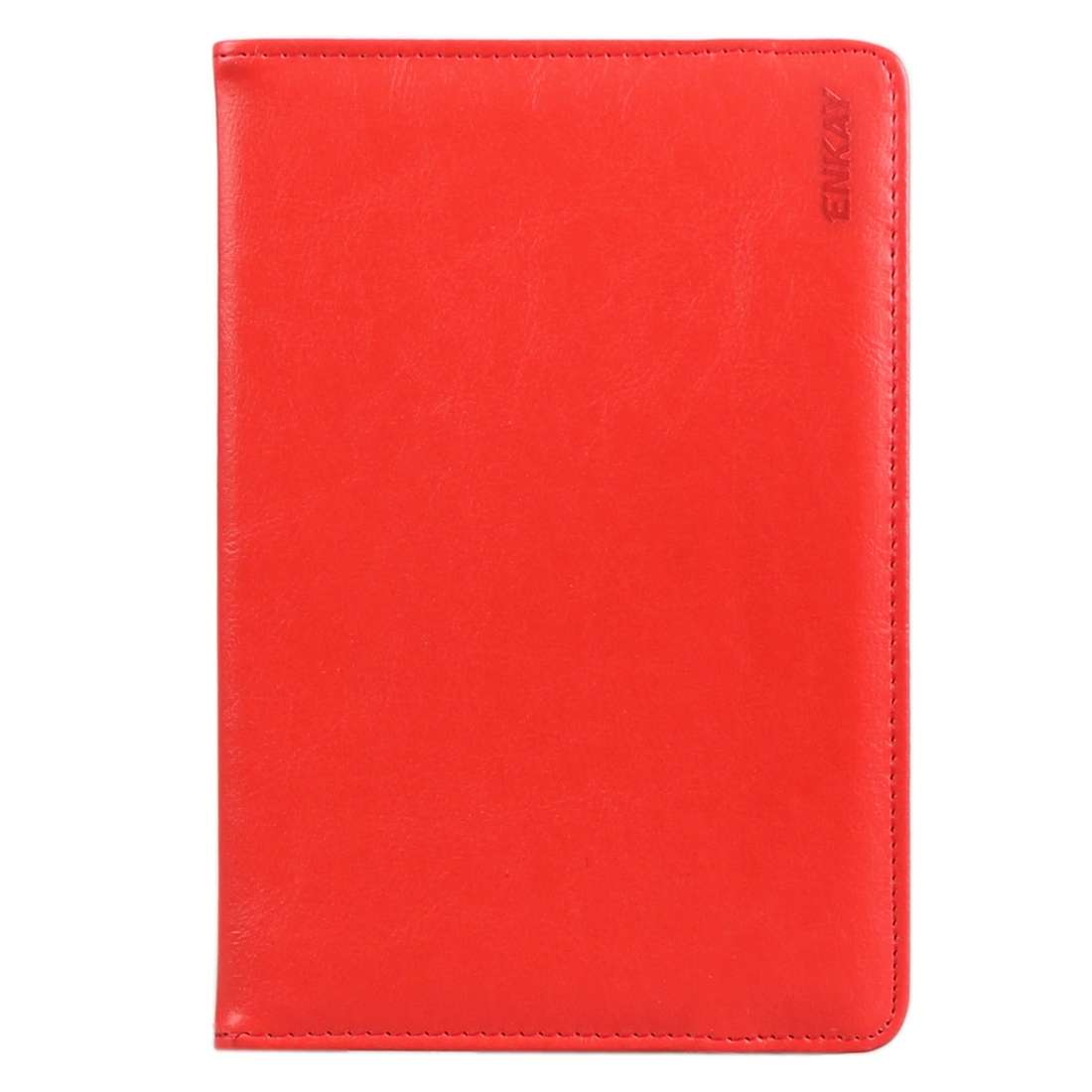 ENKAY 9 inch Tablets Leather Case Crazy Horse Texture 360 Degrees Rotation Protective Ca ... (Red)