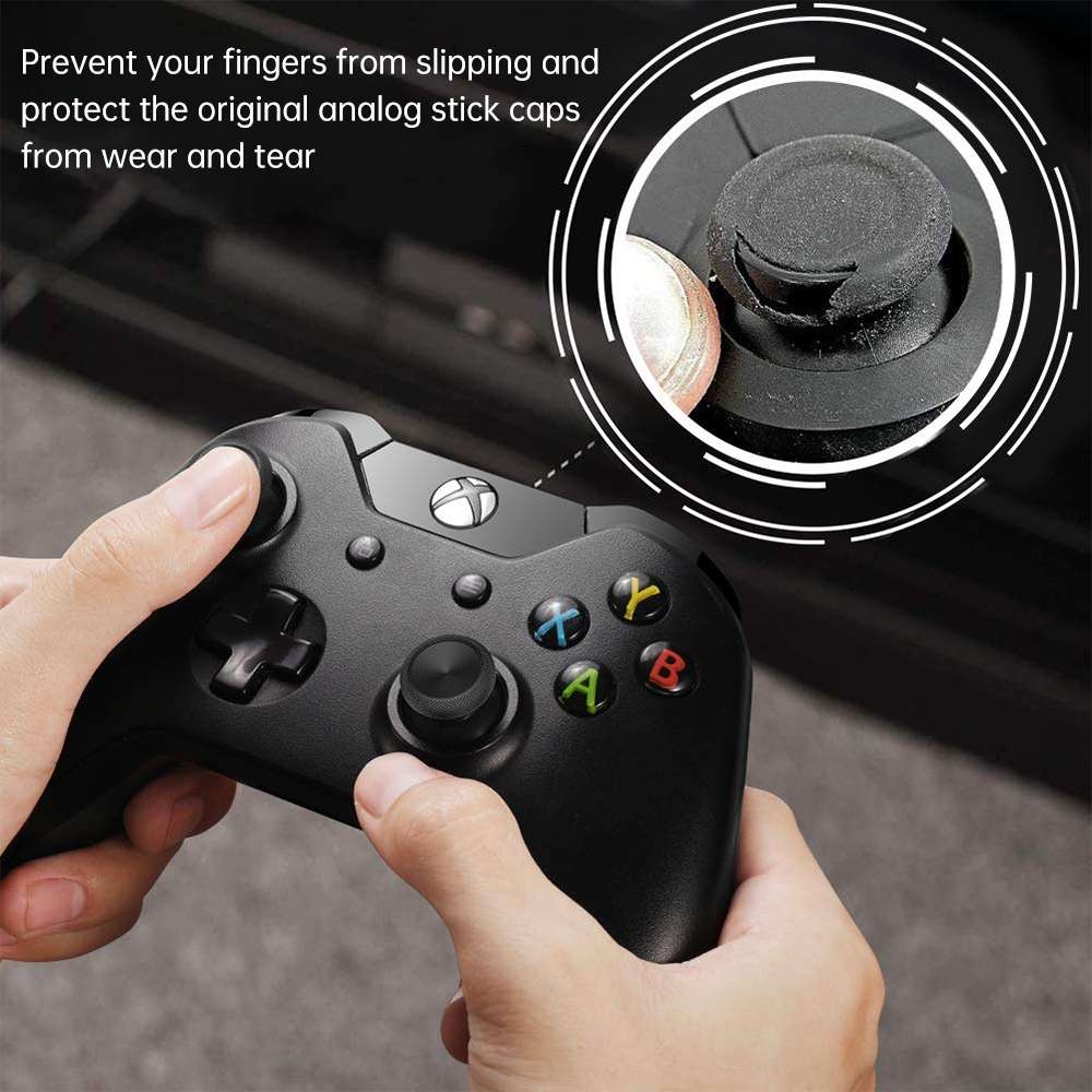10 PCS Controller Joystick 3D Analog Cap for Xbox One(Black)